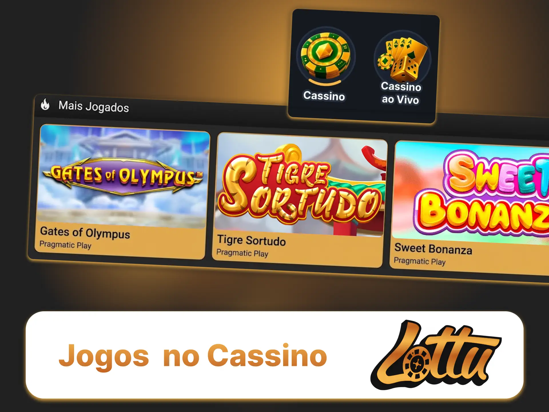Aproveite os lançamentos dos melhores estúdios no cassino Lottu hoje mesmo.